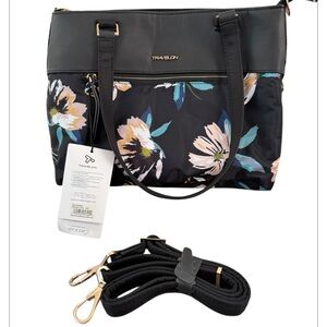 Travelon Anti-Theft Addison Tote/Midnight Floral NWT